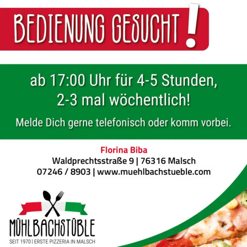 Bedienung gesucht