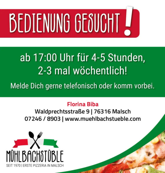 Bedienung gesucht