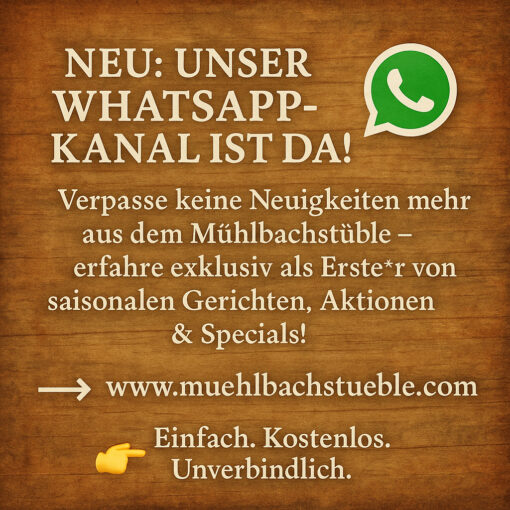 Muehlbachstueble whatsapp
