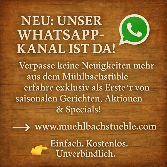 Muehlbachstueble whatsapp